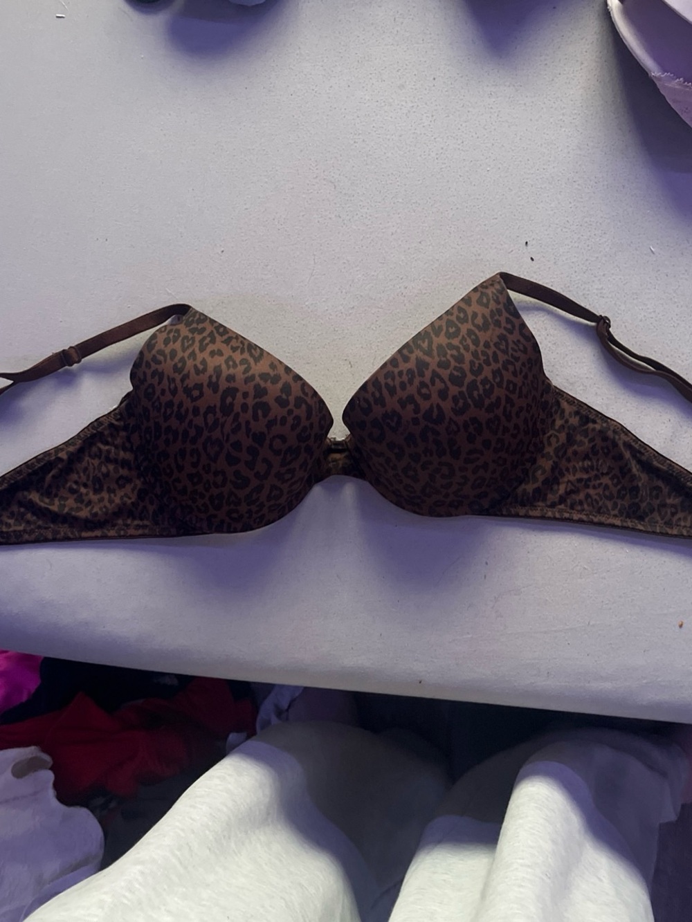 Victoria's Secret Brown Leopard Push-Up Bra